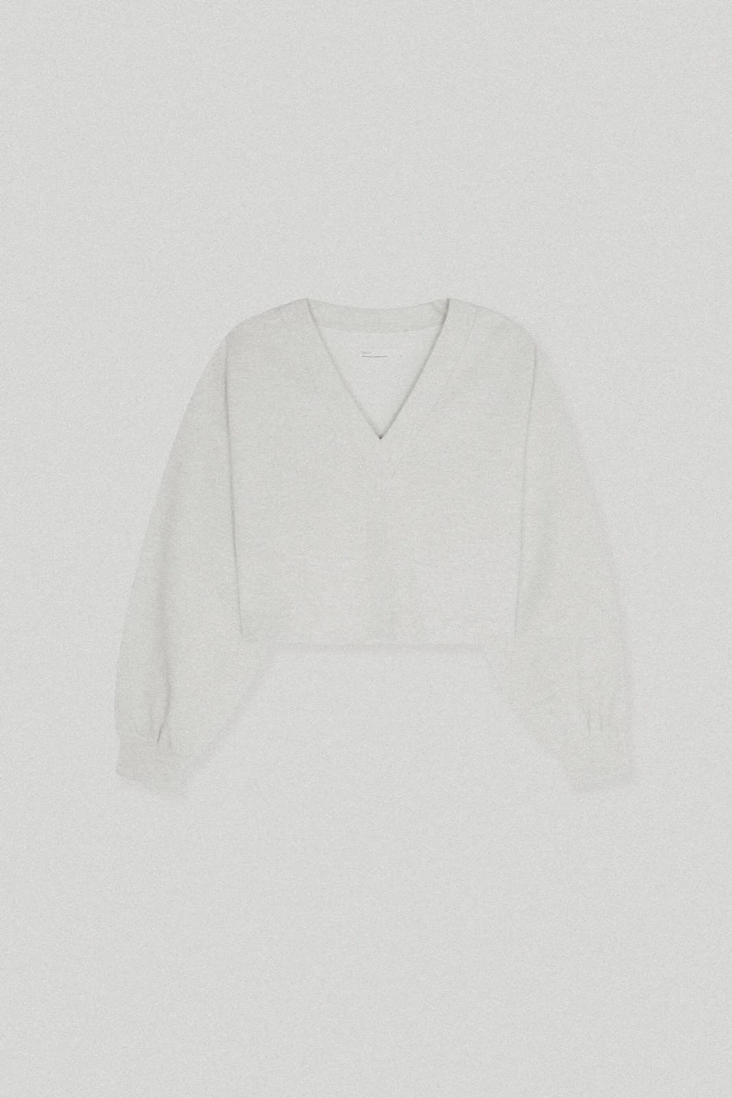 Cloud V-Neck Sweater in Fog